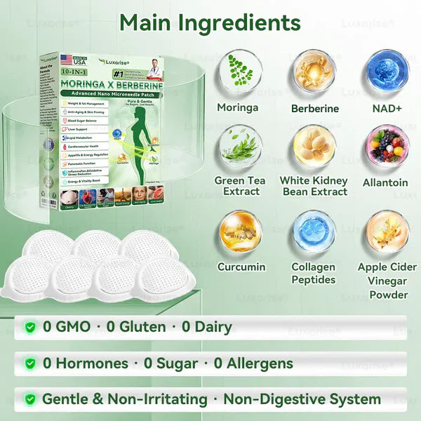 Microneedle Patch – Moringa & Berberine