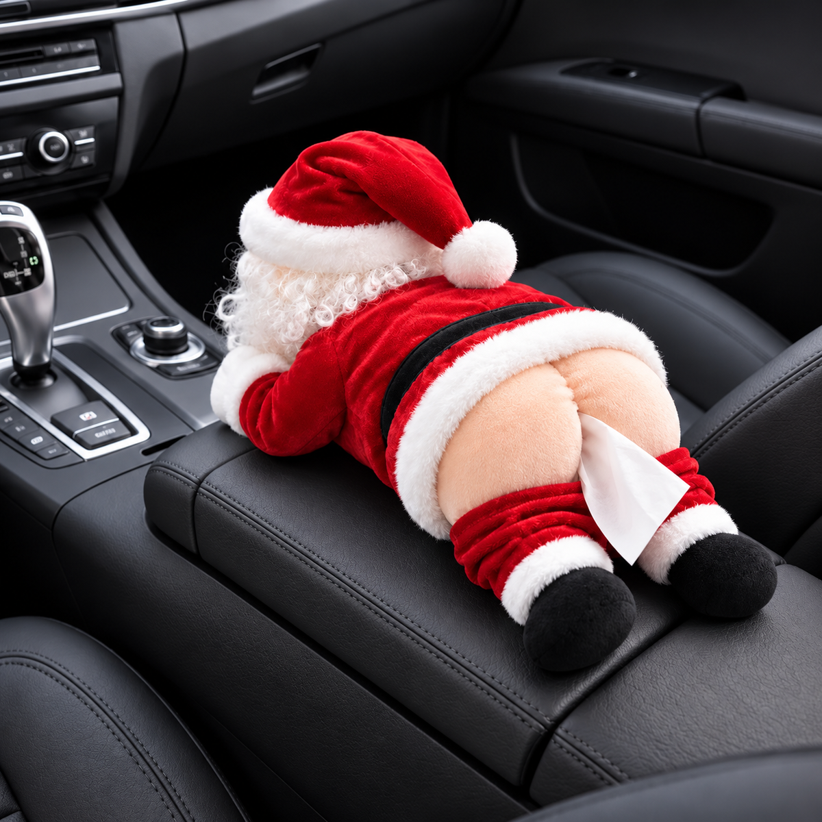 Santa tissue holder – funny Christmas car tissue dispenser