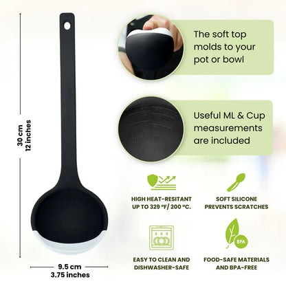 QunatroBay - Scoups Soft-Top Silicone Ladle - Buy One Get One