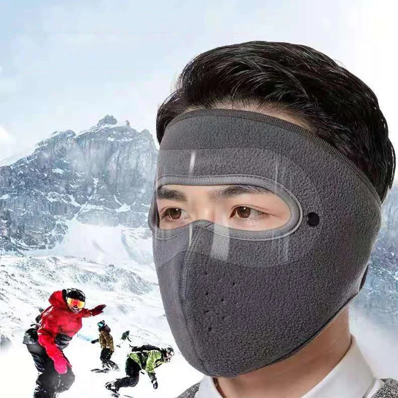 Winter Motorcycle Face Mask with Goggles