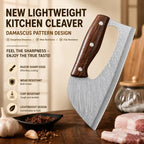 Stainless Steel Kitchen Cleaver Knife with Ergonomic Handle