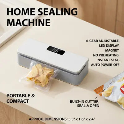 Mini Bag Heat Sealer – Rechargeable & Handy