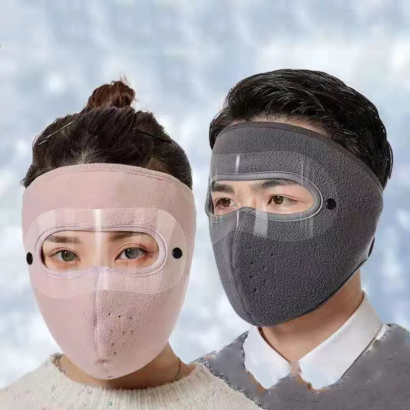 Winter Motorcycle Face Mask with Goggles