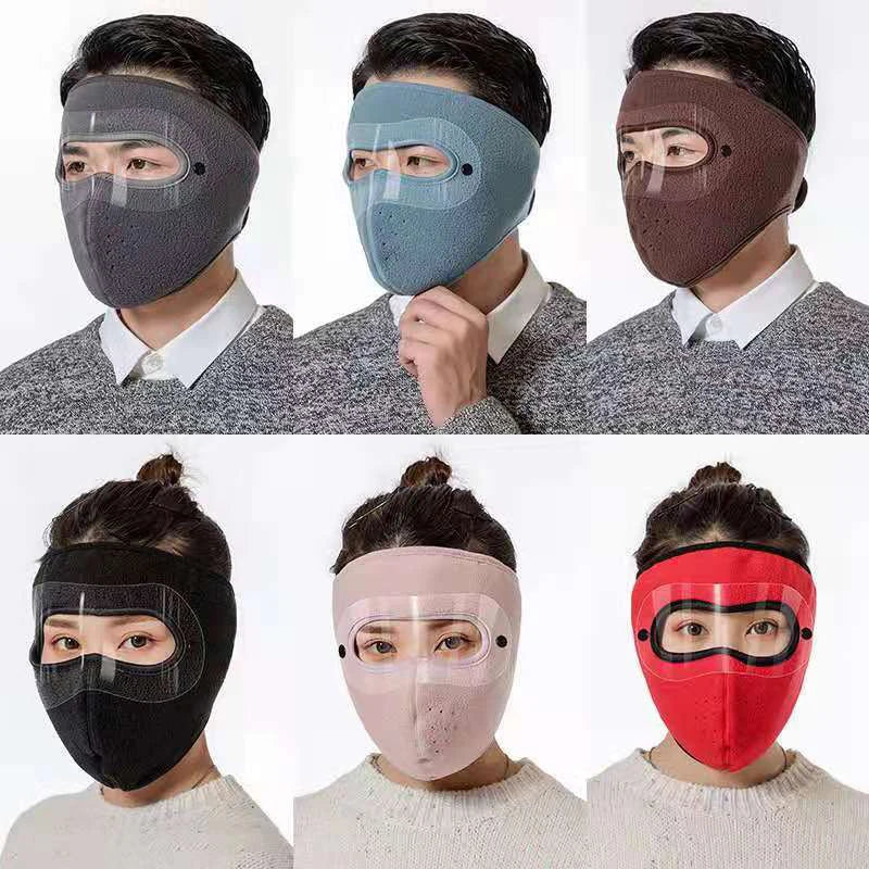 Winter Motorcycle Face Mask with Goggles