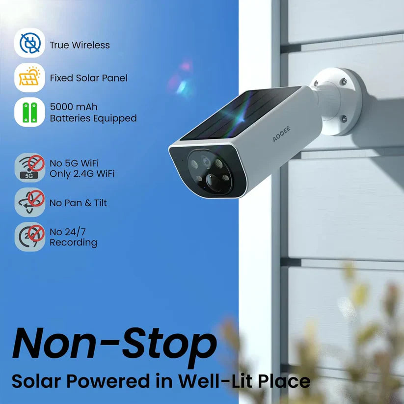 Aoqee SolarGuard - 2K Outdoor Security Camera