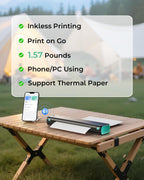 Phomemo M08F Portable Inkless Printer – Wireless Bluetooth Thermal Printer, 8.5" × 11" Letter