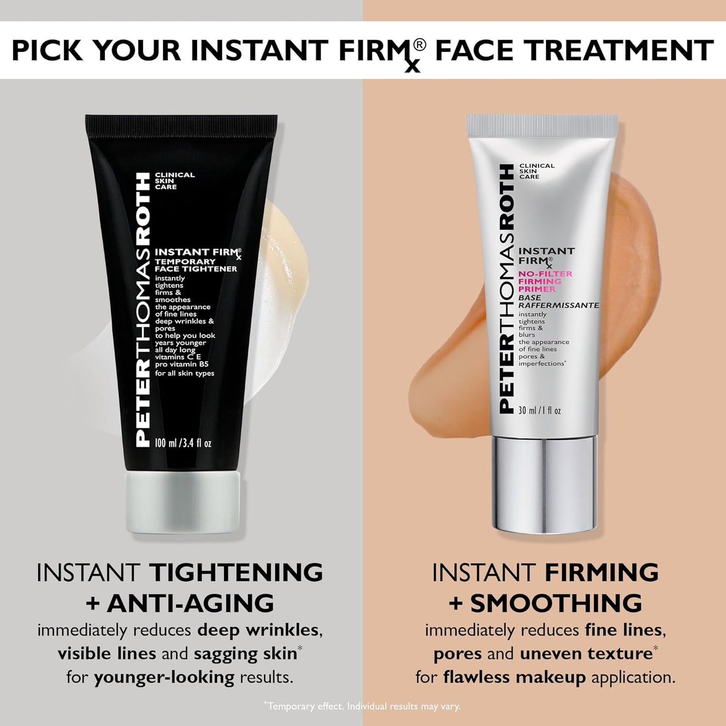 Peter Thomas Roth | Instant FIRM® Temporary Face Tightener | Firm and Smooth the Look of Fine Lines, Deep Wrinkles and Pores