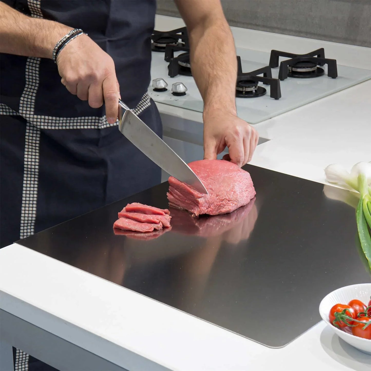 Stainless Steel Cutting & Kneading Board | 40x30cm