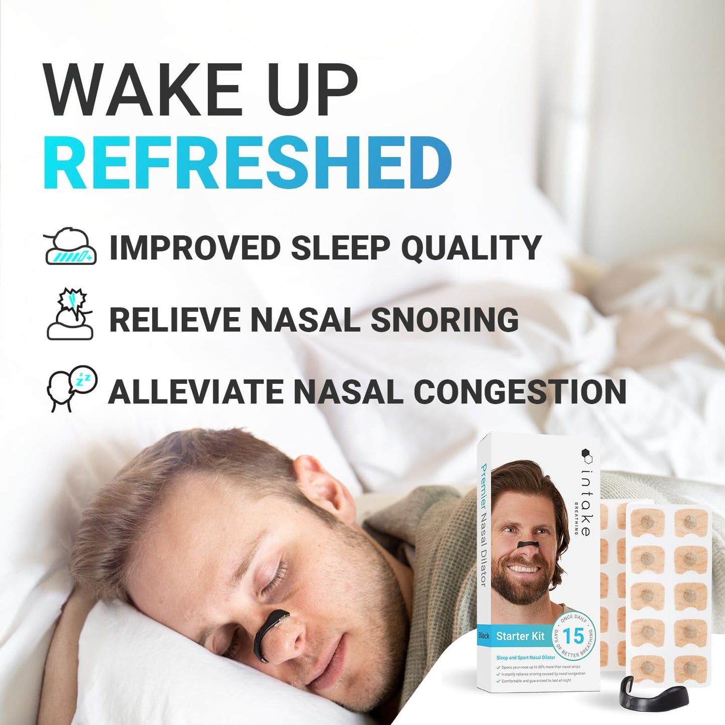 QunatroBay™ Intake Nasal Breathing Aid Starter Kit