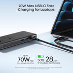 Anker Nano Power Strip with Desk Clamp – 10-in-1, 70W USB-C, 1500J Surge Protector