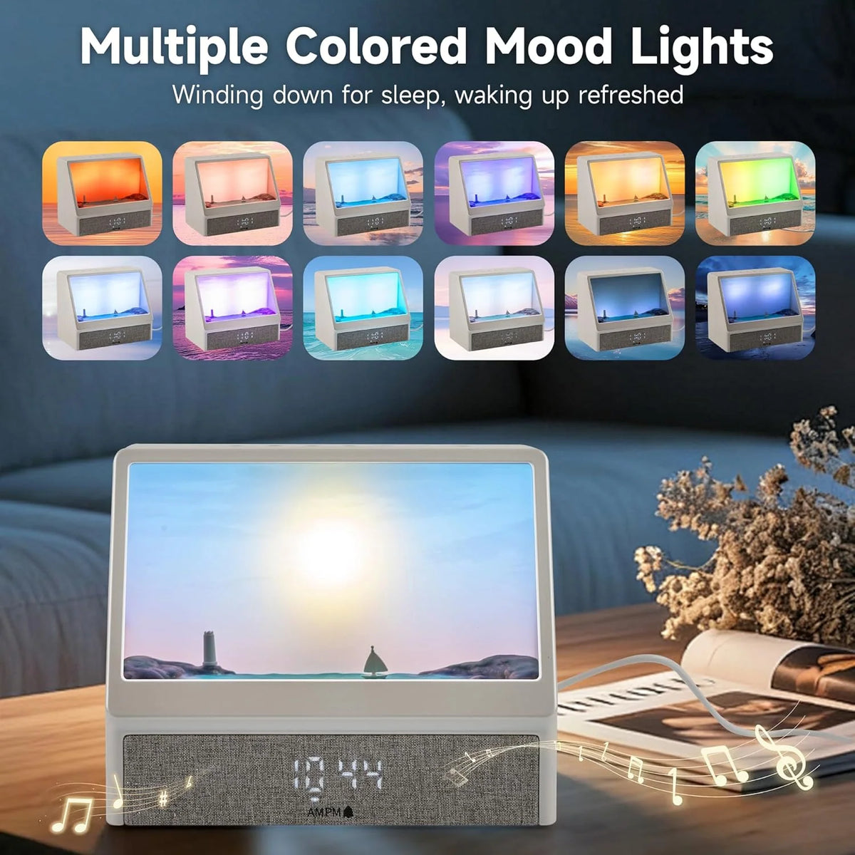 Sunrise Alarm Clock with Bluetooth Speaker