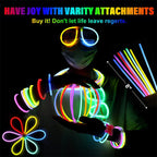 Glow Sticks Party Pack – 100 pcs with Connectors