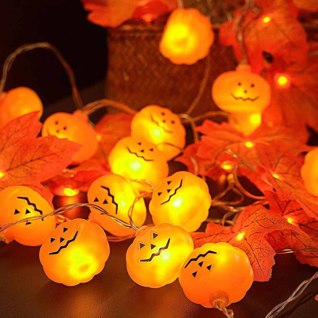 Guirnalda de luces LED de calabazas mini – Halloween