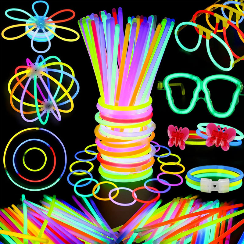 Glow Sticks Party Pack – 100 pcs with Connectors