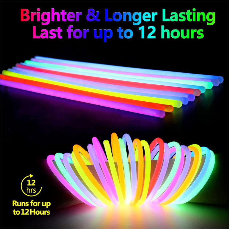 Glow Sticks Party Pack – 100 pcs with Connectors