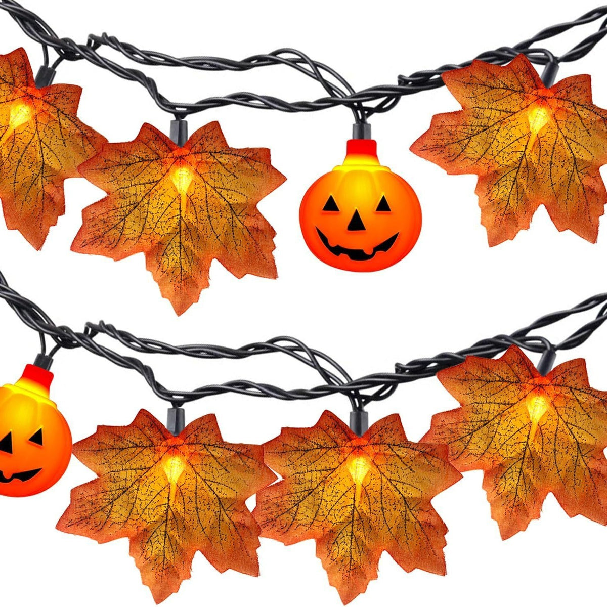 Mini Pumpkin LED String Lights – Halloween