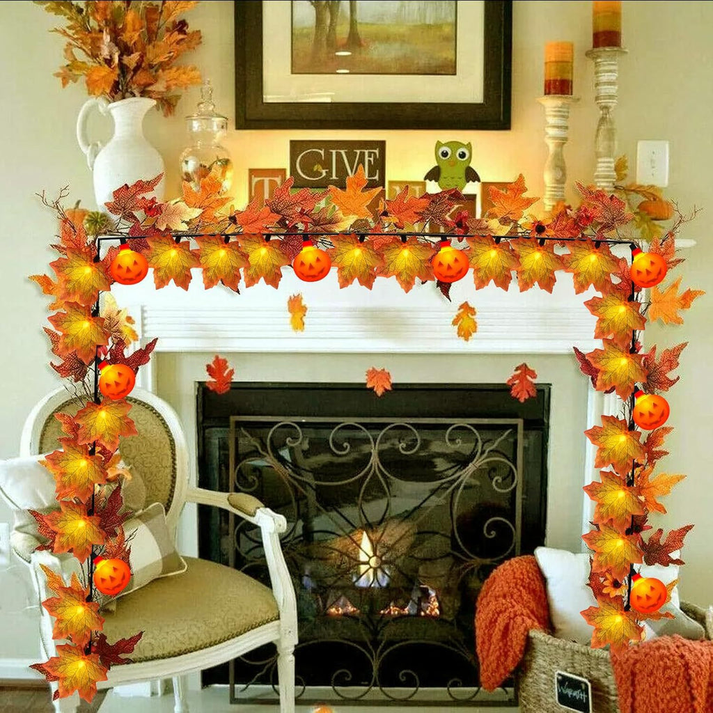 Guirnalda de luces LED de calabazas mini – Halloween