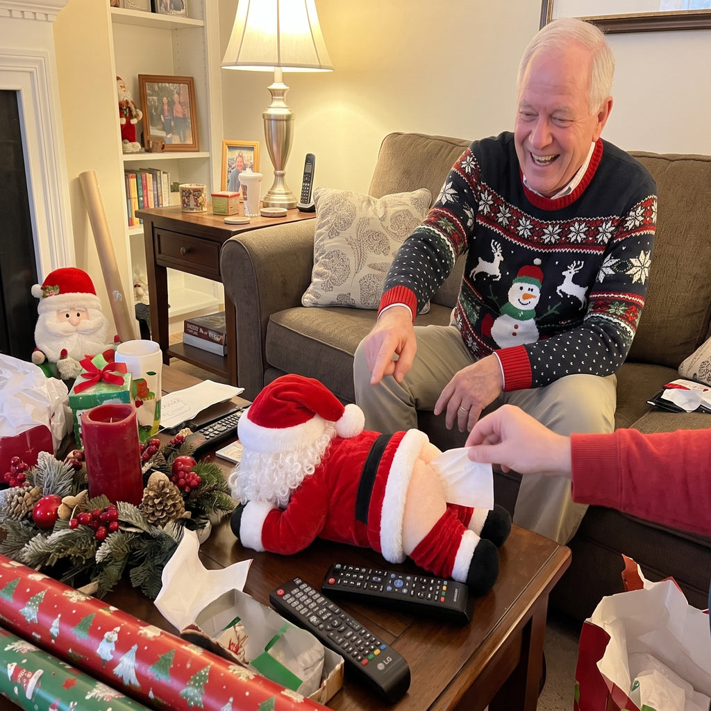 Santa tissue holder as a Christmas gift