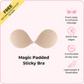 Padded Sticky Bra – Reusable Lift & Cleavage
