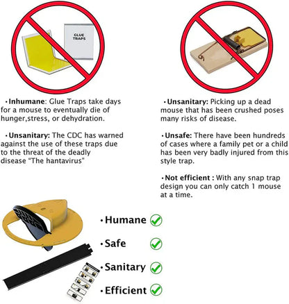 QunatroBay™ Bucket Lid Mouse Trap