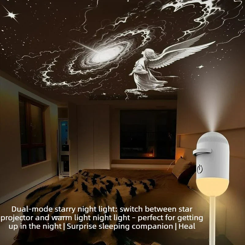 Galaxy Star Projector – 2-in-1 Night Light