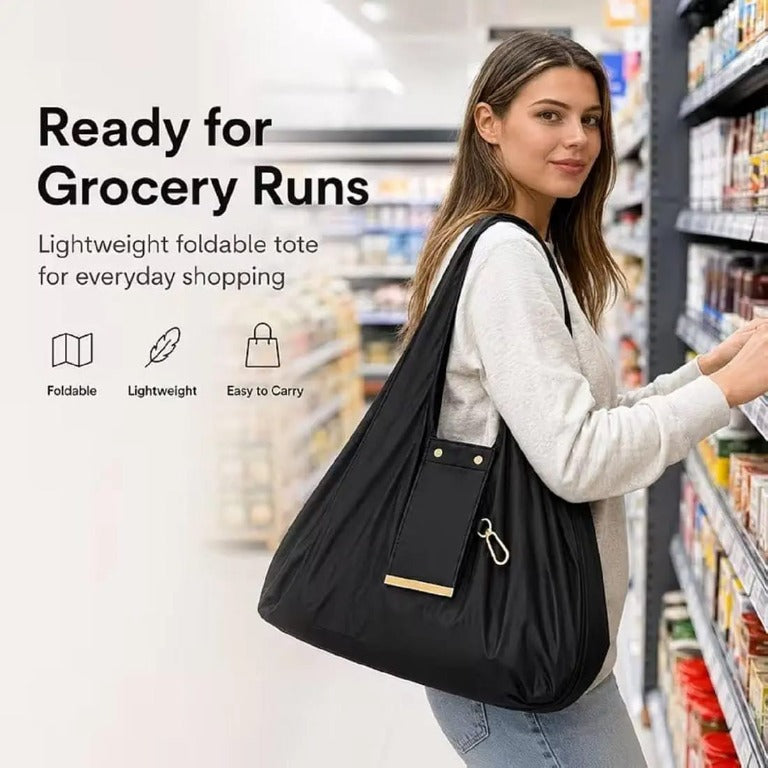 Foldable Shopping Tote Keychain