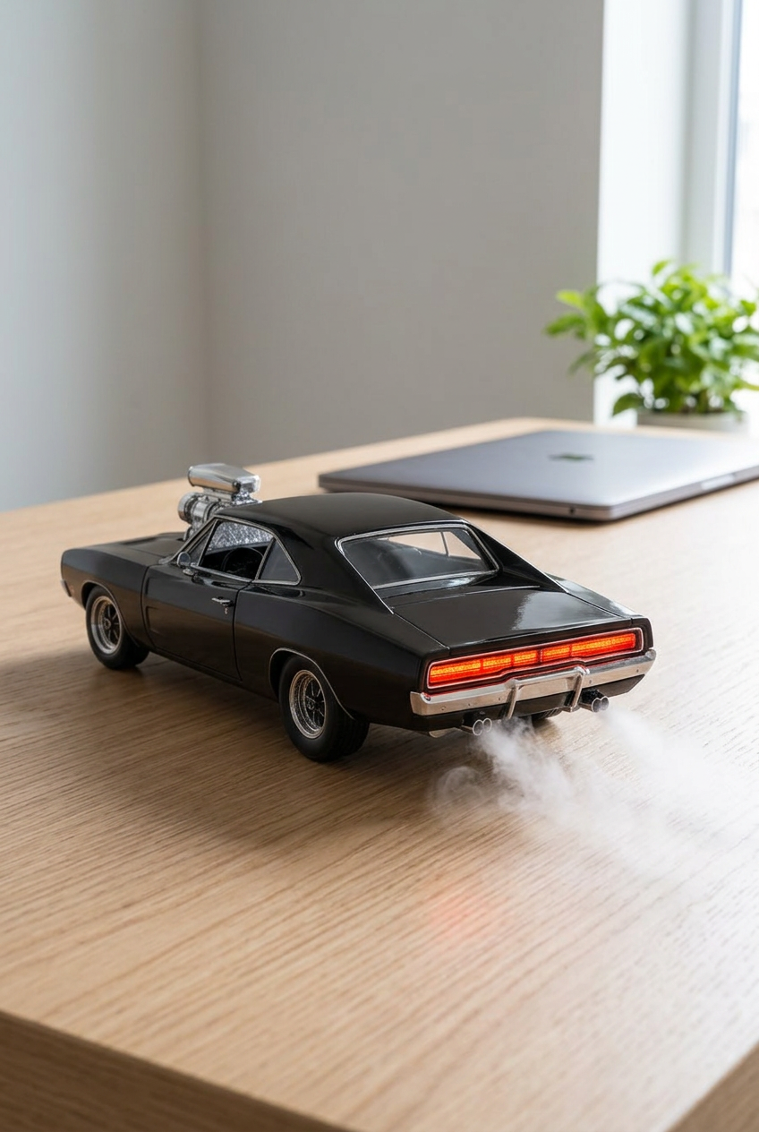 Voiture brumisateur noire – Humidificateur LED