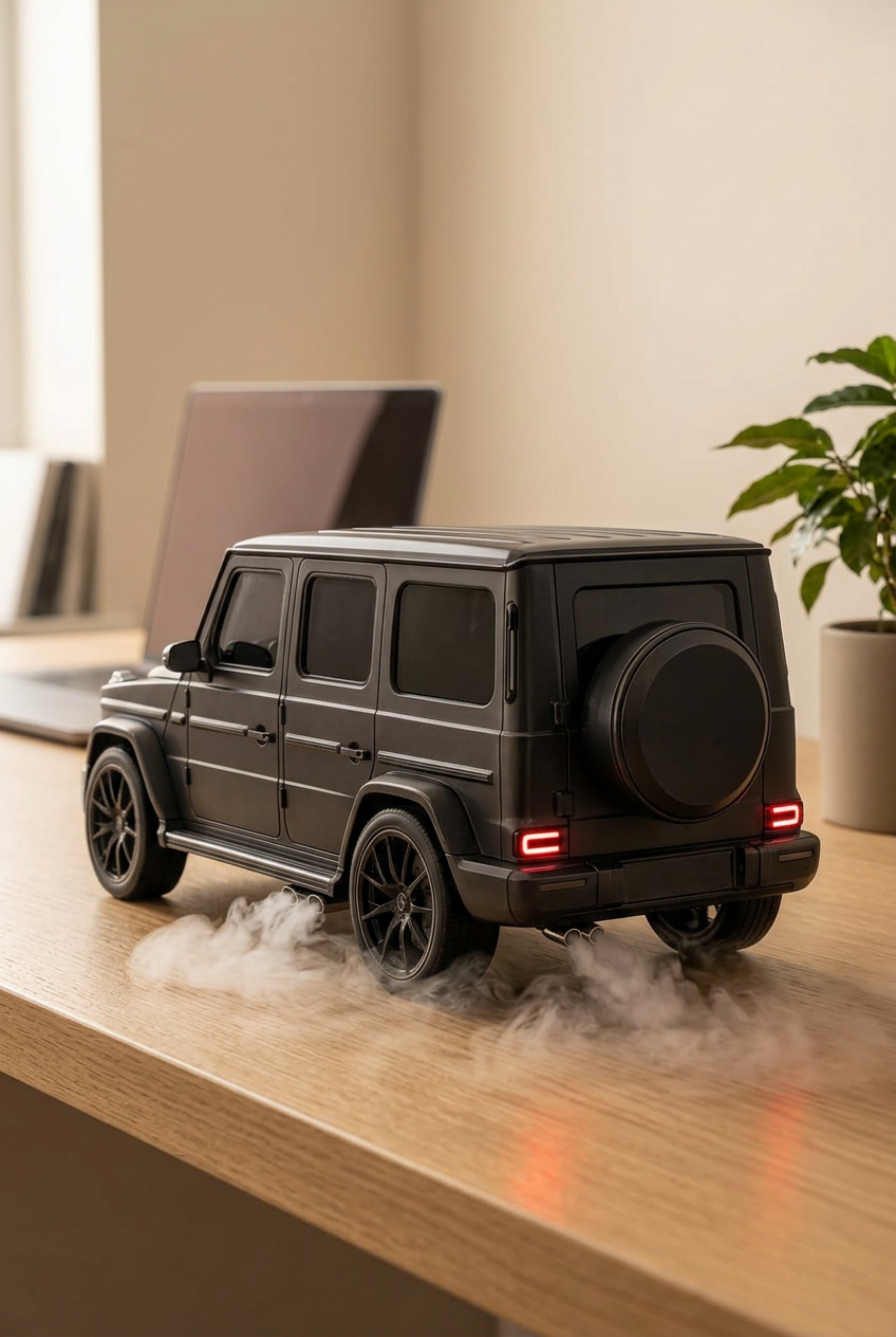 Black Boxy Mist SUV – LED-Luftbefeuchter