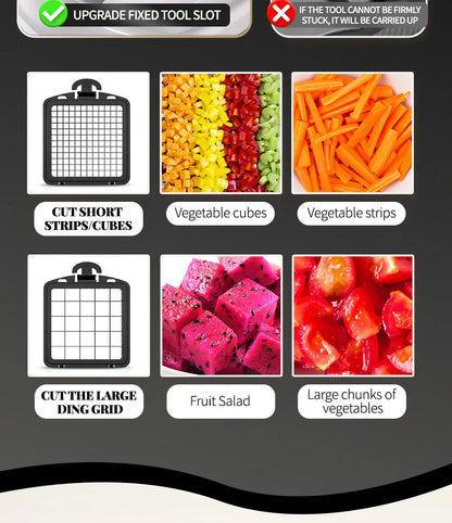 SlicePro™ Premium Vegetable Chopper & Dicer with Multi-Blade System