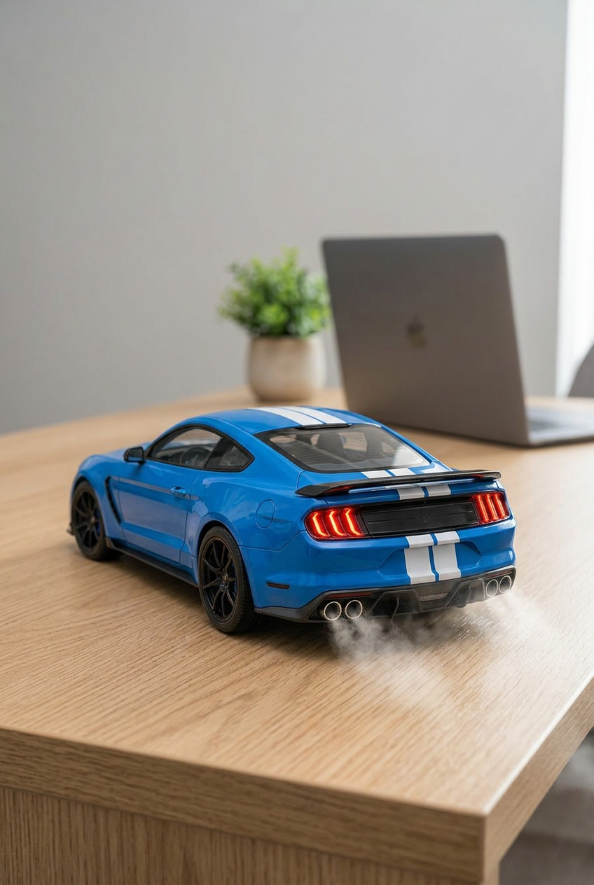Voiture brumisateur bleue – Humidificateur LED