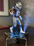 Blue Star Running Back Mist Figure – LED Humidifier with Glowing Mist Effect