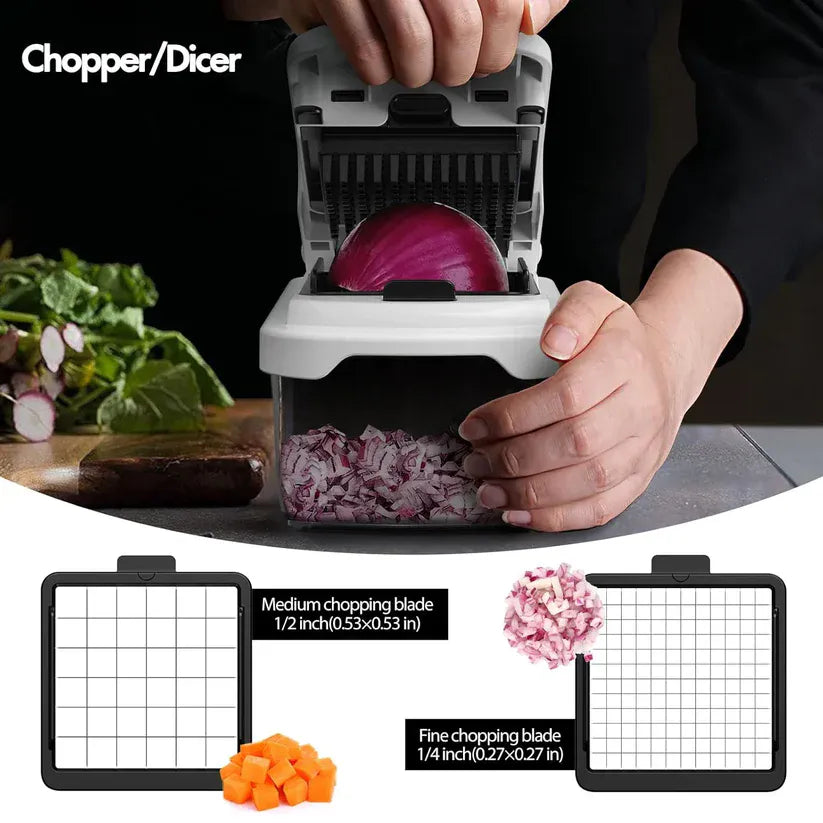 SlicePro Vegetable Chopper – Multi-Blade