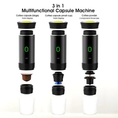 QunatroBay™ BrewMate 3-in-1 Portable Espresso Maker