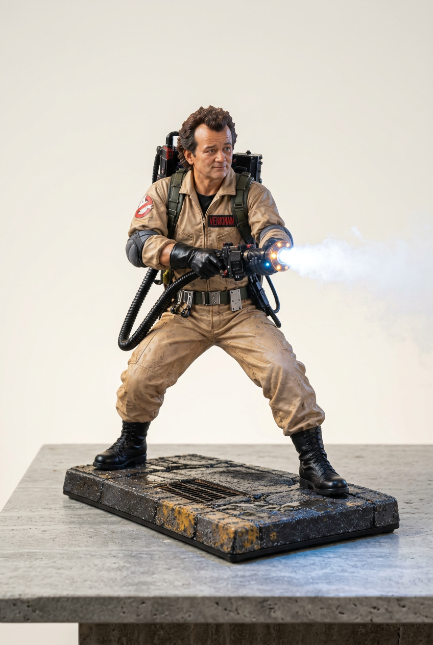 Figurine brumeuse Chasseur de fantômes – Humidificateur LED