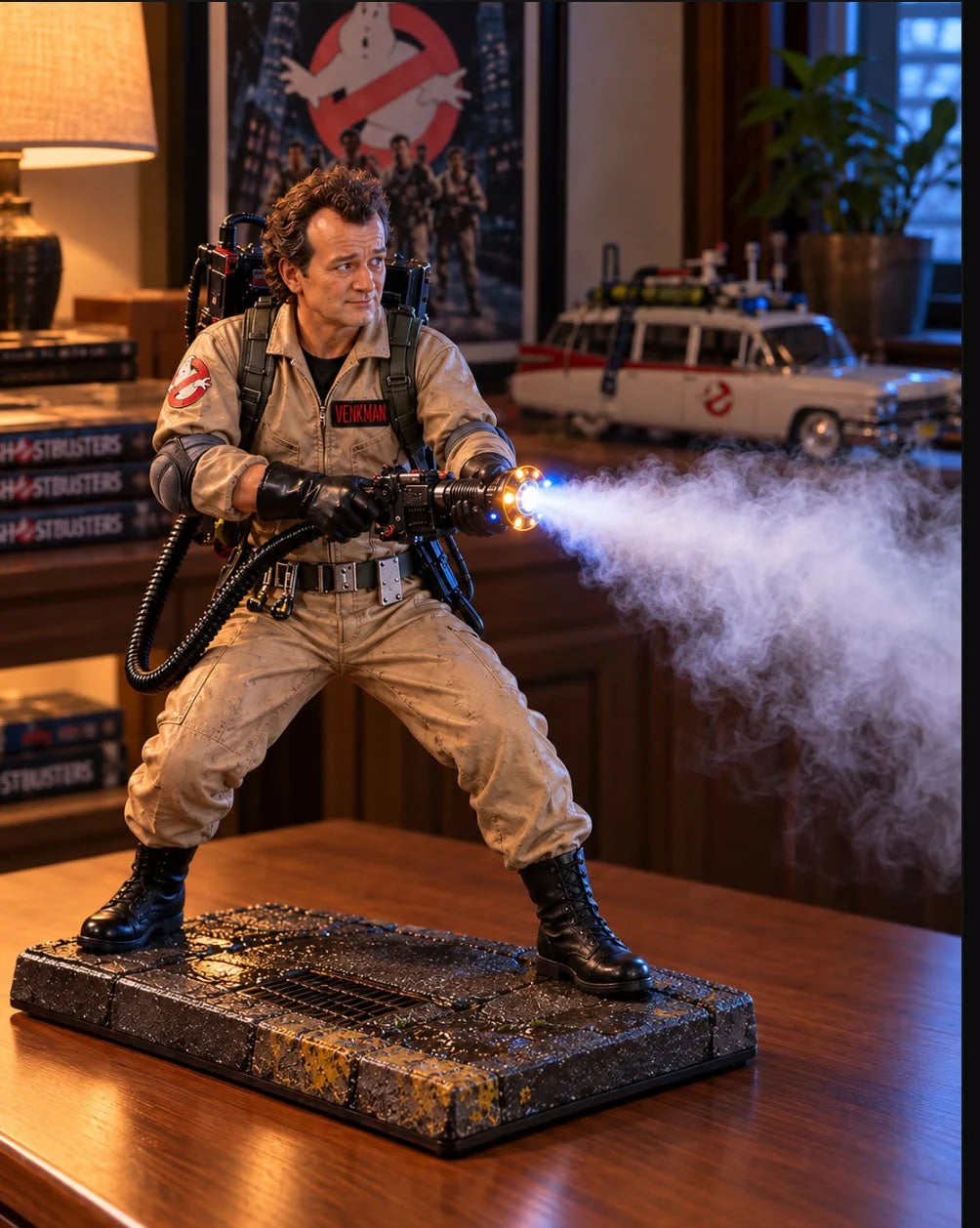 Ghost Hunter Mist Figure – LED Humidifier with Glowing Mist Effect