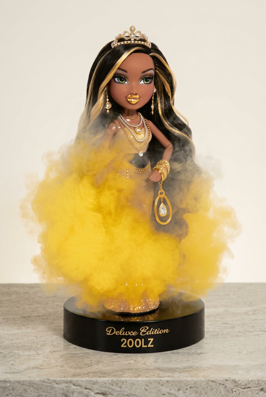 Gold Deluxe Doll Mist Figur – Luftbefeuchter
