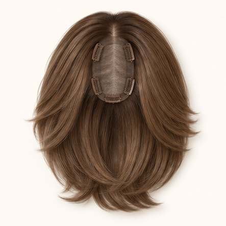 Hair topper – Medium Brown