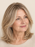 Dark Blonde shade on model