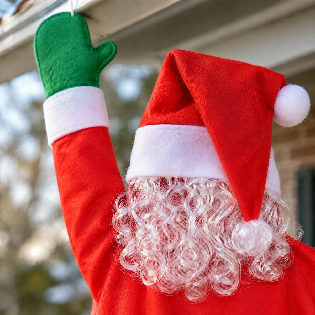 Giant Hanging Santa Outdoor Christmas Decoration (6'7")