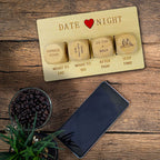 Wooden Date Night Dice Set – Couples Game