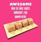 Wooden Date Night Dice Set – Couples Game