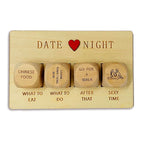 Wooden Date Night Dice Set – Couples Game