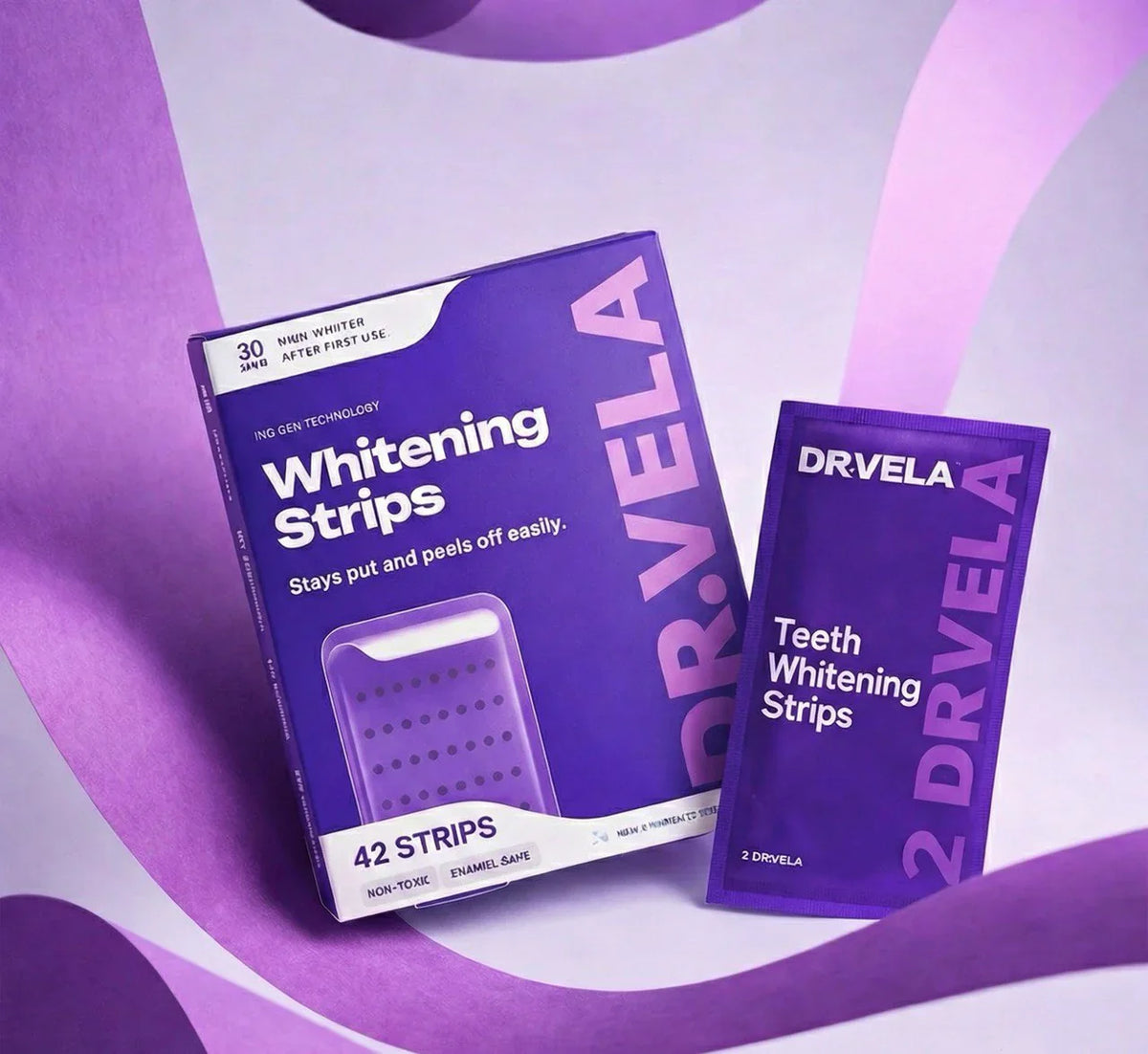 Purple Teeth Whitening Strips – PAP Formula
