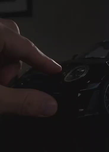 Humidificador em Forma de Carro Desportivo Preto – Efeito de Fumo