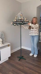 Foldable Christmas tree with embroidery
