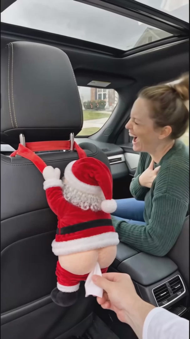 Santa tissue holder in action – video 4