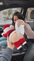 Santa tissue holder in action – video 3
