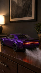 Purple Challenger Mist Car – LED Humidifier with Exhaust Smoke Effect