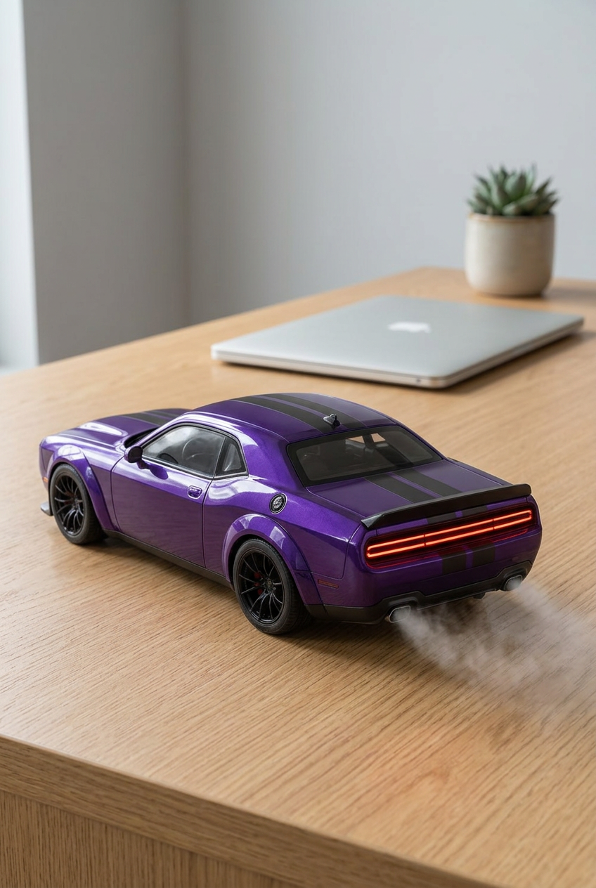 Voiture brumeuse musculaire violette – Humidificateur