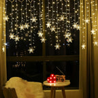 Snowflake Curtain Lights – 10.5 ft LED